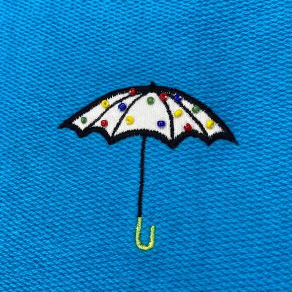 Y2K Richard Embroidered Umbrella Dress with Beads (M) - Picture 5 of 6